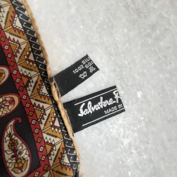 Salvatore Ferragamo Horses Vintage Silk Scarf - Picture 4 of 6